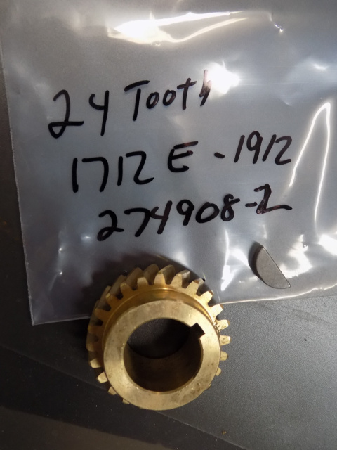 Hobart 1712E-1912 24 Tooth Knife Shaft Gear 00-274908-00002 with Woodruff key KW-003-10